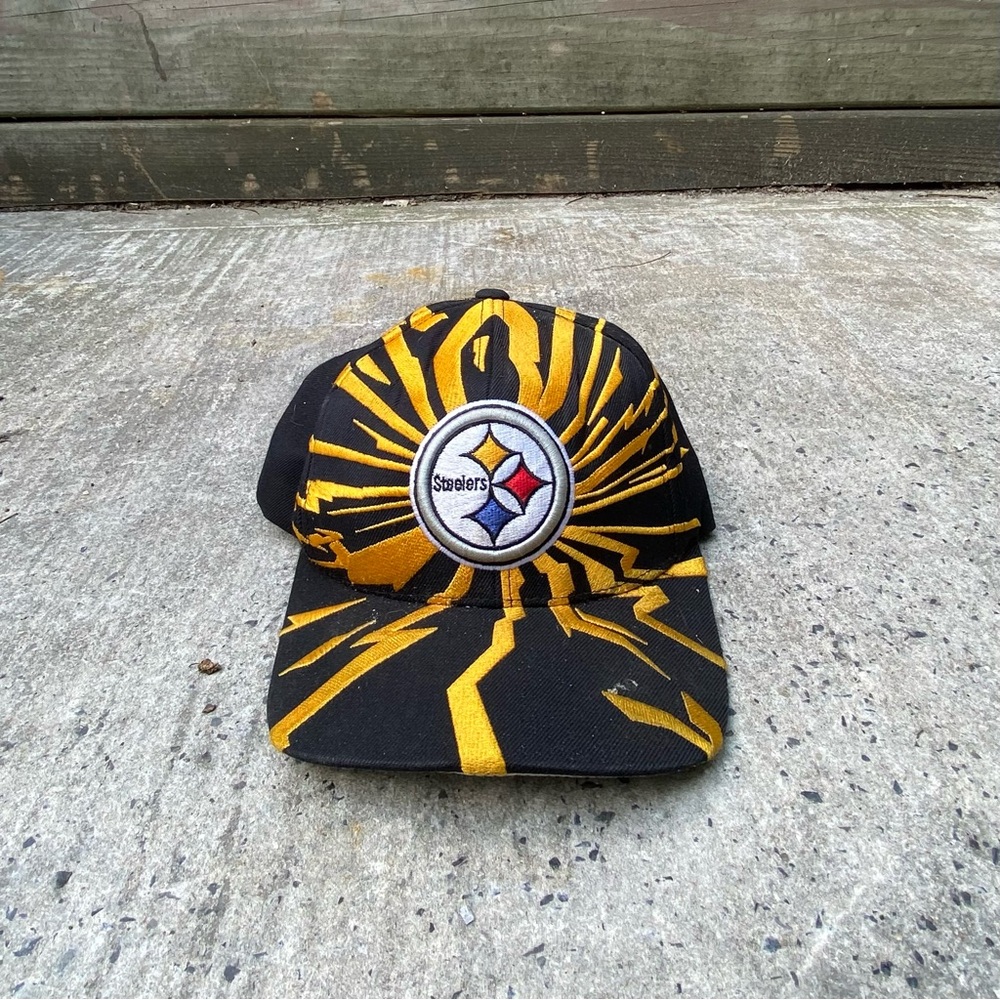 Vintage Steelers shockwave Mitchell & Ness Snap back hat